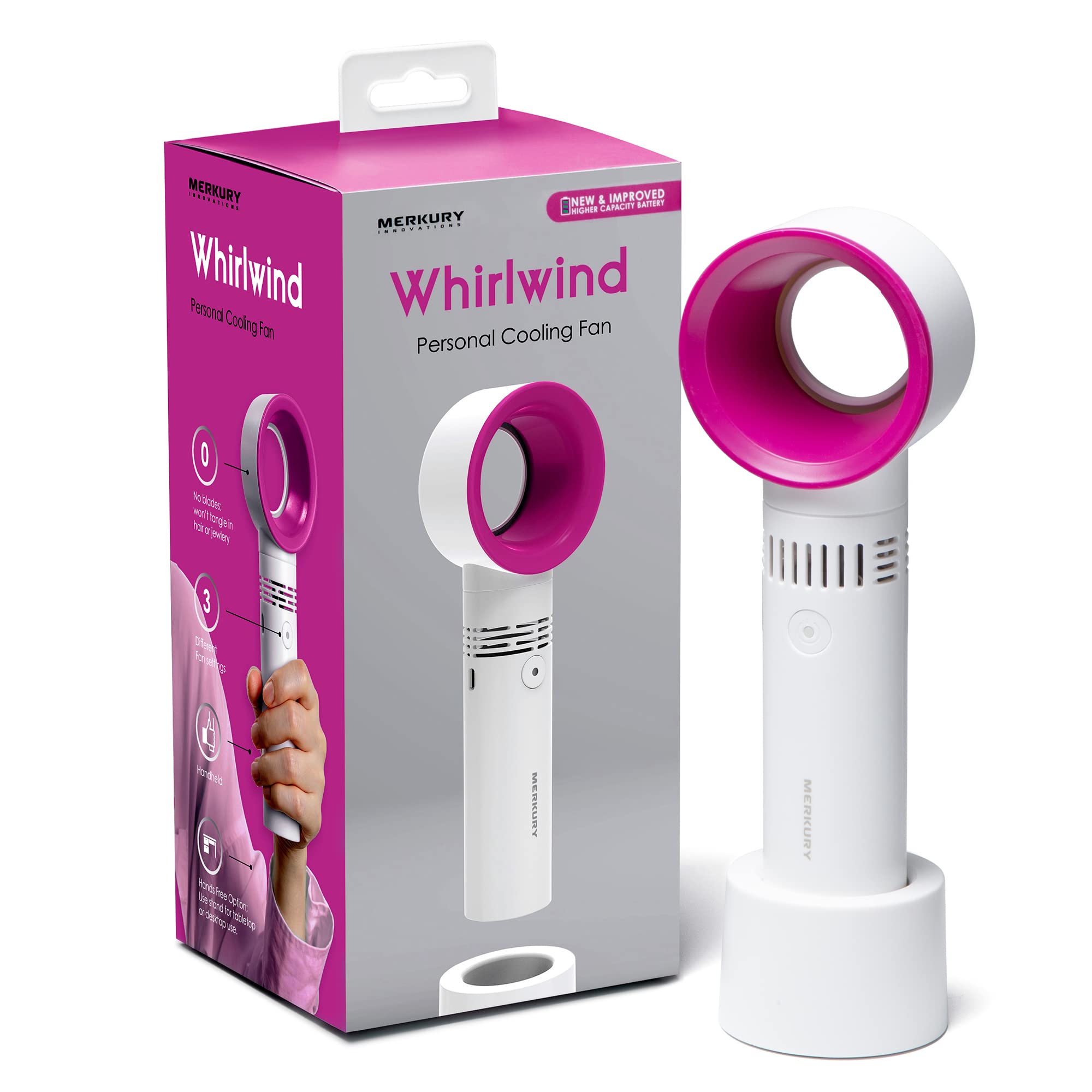 Amazon.com: Merkury Innovations Whirlwind Personal Cooling Fan, No